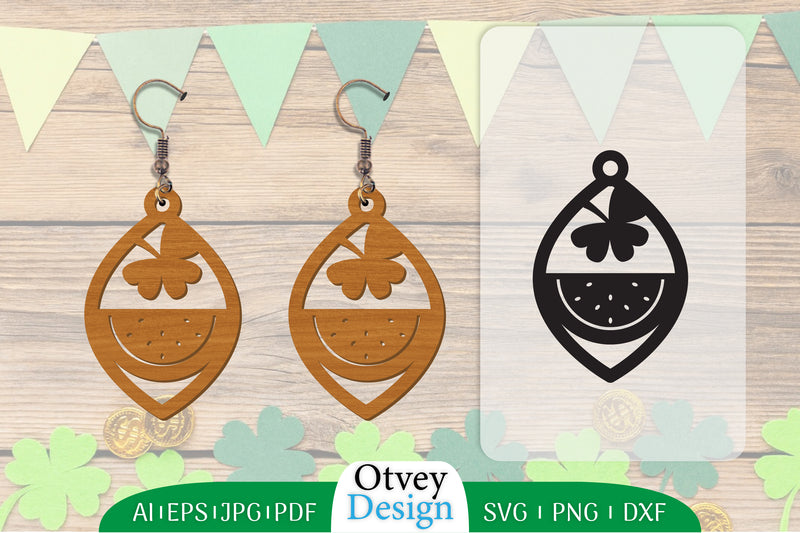 St Patrick's Day Earring Lasercut SVG Bundle 49 - CraftNest - Digital Crafting and Art