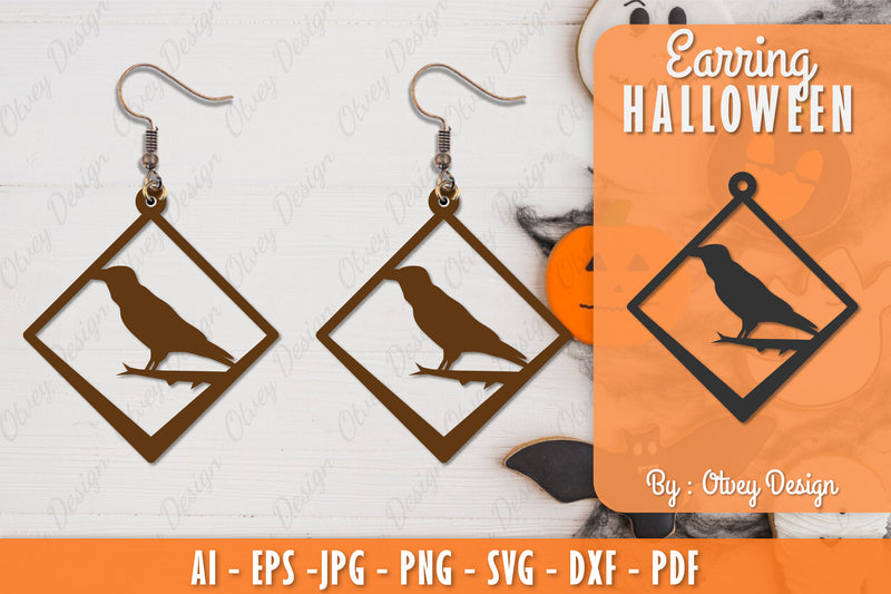 Earring Halloween Lasercut SVG Bundle 210 - CraftNest - Digital Crafting and Art