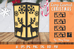 Christmas Lamp Lasercut SVG Bundle 7 - CraftNest - Digital Crafting and Art