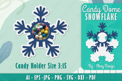 Snowflake Candy Dome SVG Bundle 7 - CraftNest - Digital Crafting and Art