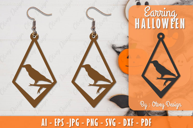 Earring Halloween Lasercut SVG Bundle 123 - CraftNest - Digital Crafting and Art