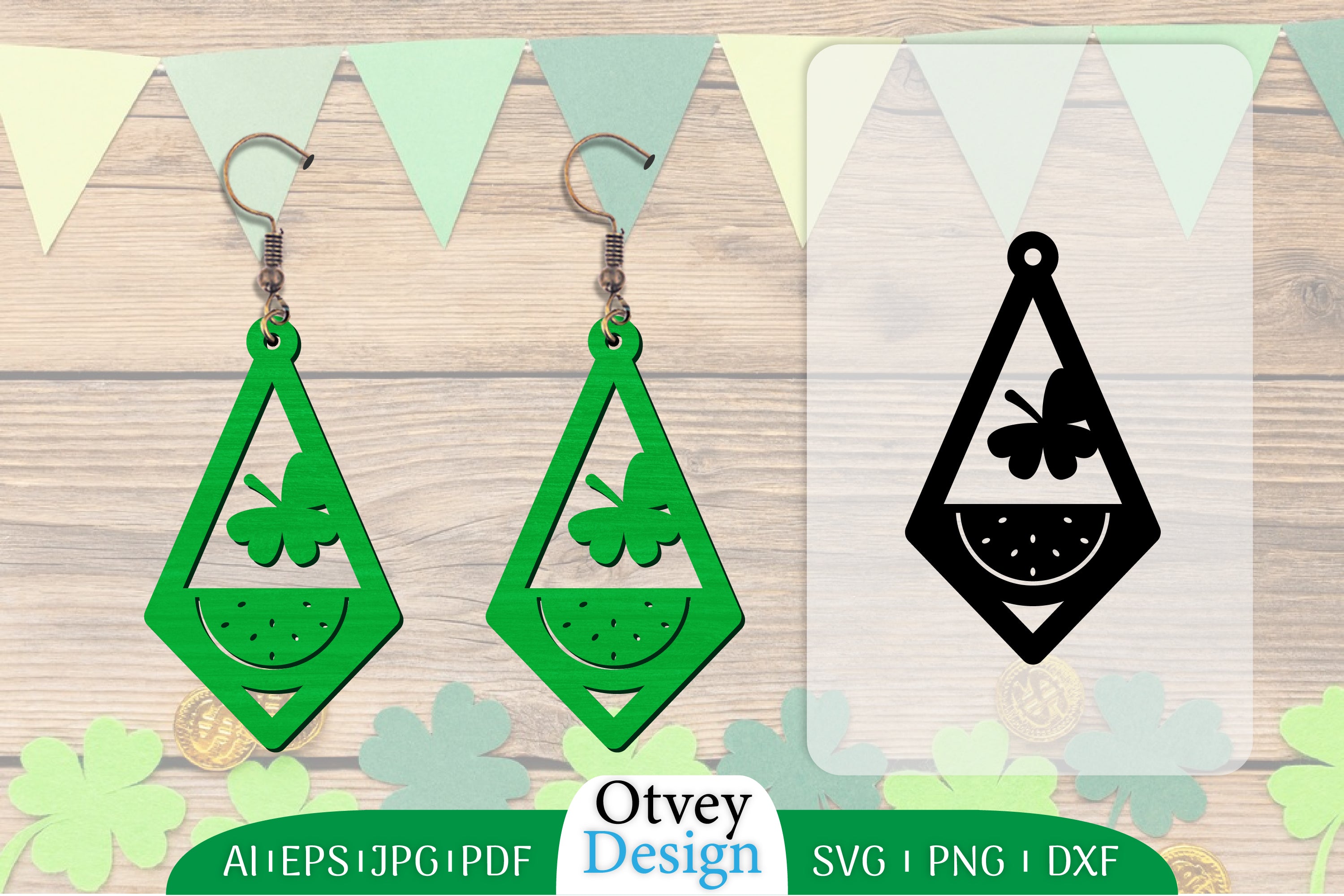 St Patrick's Day Earring Lasercut SVG Bundle 73 - CraftNest - Digital Crafting and Art
