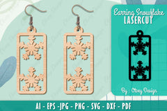 Snowflake Earring Lasercut SVG Bundle 23 - CraftNest - Digital Crafting and Art