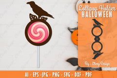 Halloween Lollipop Holder SVG Bundle 7 - CraftNest - Digital Crafting and Art