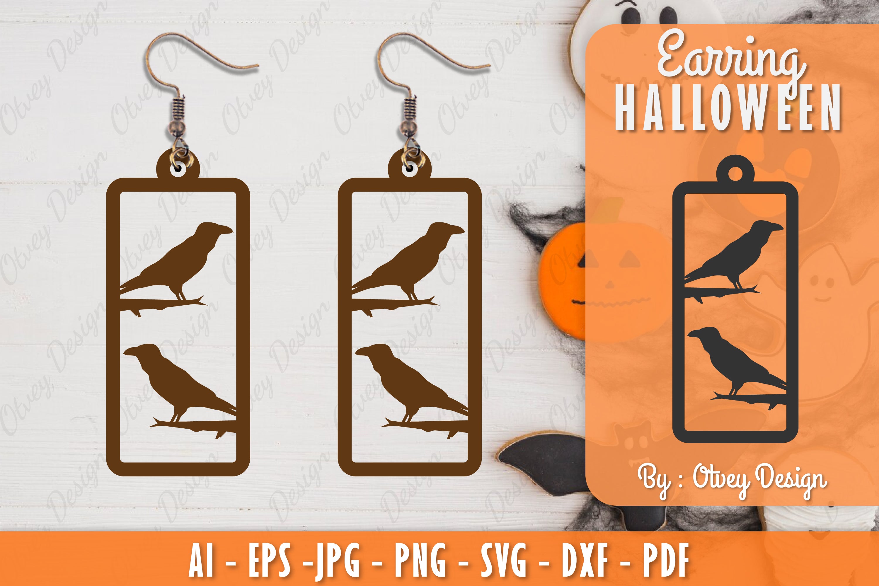 Earring Halloween Lasercut SVG Bundle 37 - CraftNest - Digital Crafting and Art