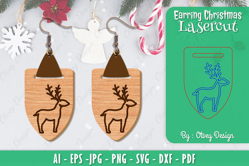 Christmas Earrings SVG Bundle 144 - CraftNest - Digital Crafting and Art