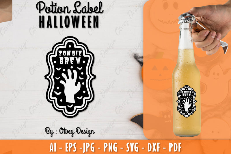 Halloween Potion Label SVG Bundle 27 - CraftNest - Digital Crafting and Art