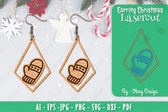 Christmas Earrings SVG Bundle 25 - CraftNest - Digital Crafting and Art