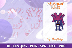Monster Kids Corner Door Lasercut SVG Bundle 16 - CraftNest - Digital Crafting and Art