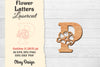 Flower Letters Laser Cut File SVG Bundle