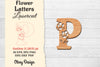 Flower Letters Laser Cut File SVG Bundle