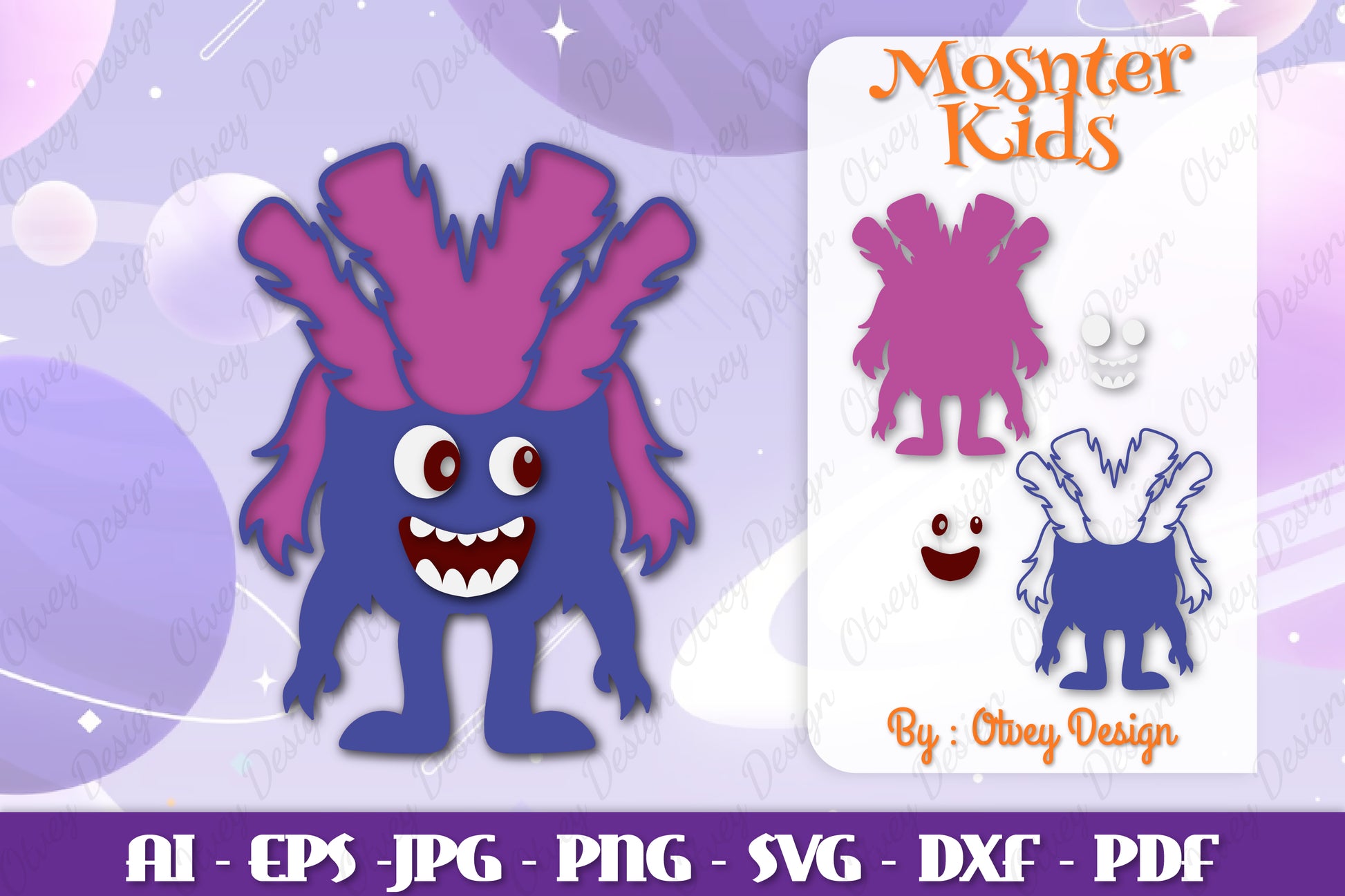 Monster Kids SVG Bundle 16 - CraftNest - Digital Crafting and Art