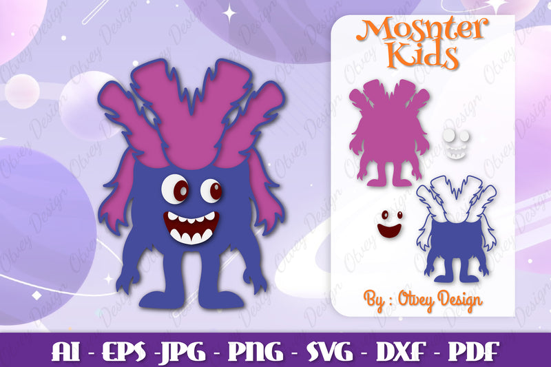 Monster Kids SVG Bundle 16 - CraftNest - Digital Crafting and Art