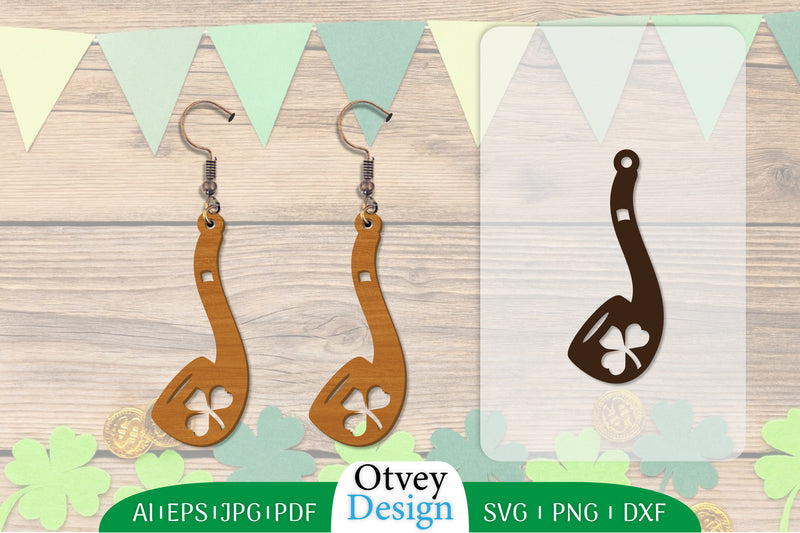 St Patrick's Day Earring SVG Bundle 5 - CraftNest - Digital Crafting and Art