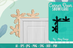 Snowflake Corner Door SVG Bundle 8 - CraftNest - Digital Crafting and Art