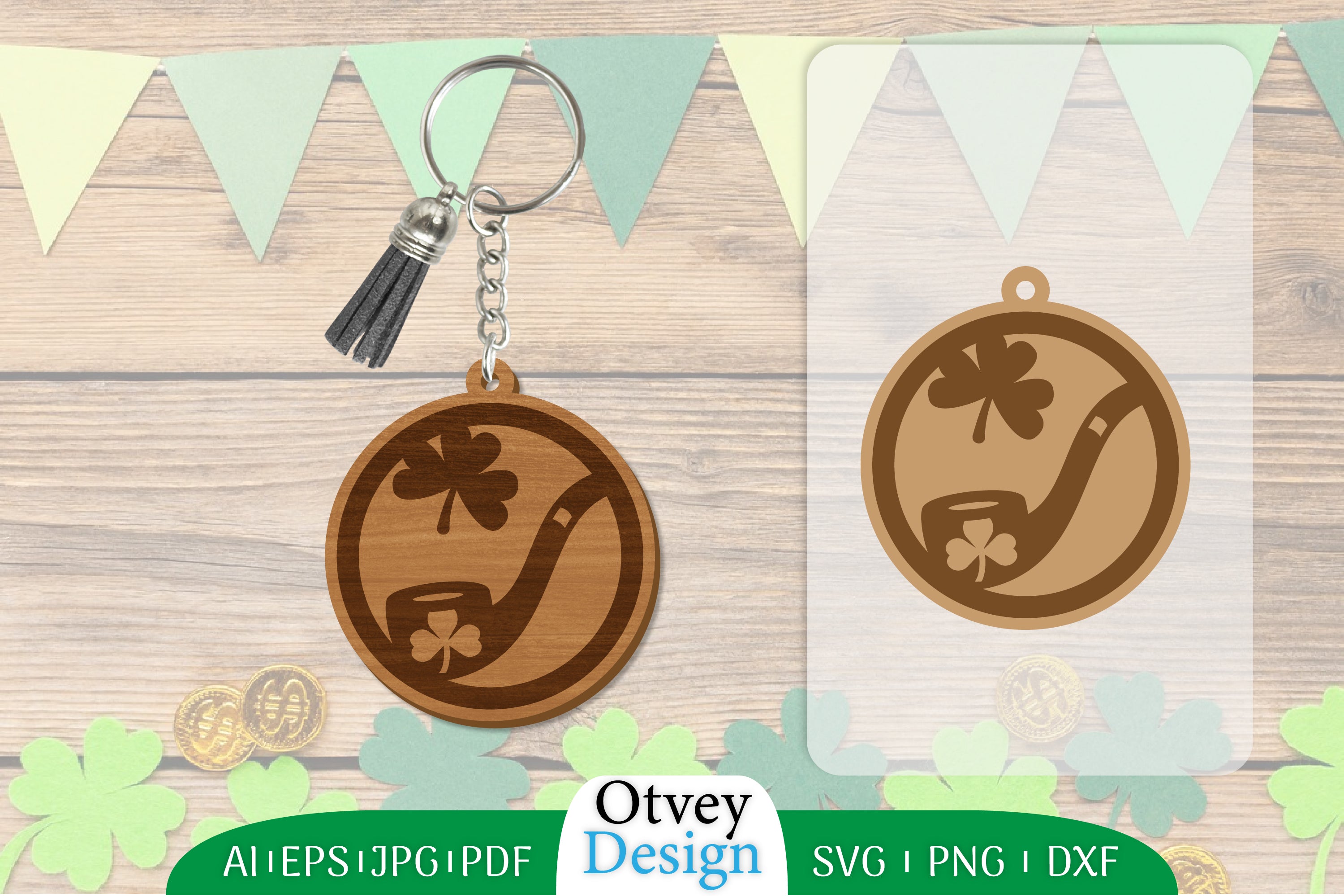 St Patrick's Day Keychain SVG Bundle 27 - CraftNest - Digital Crafting and Art
