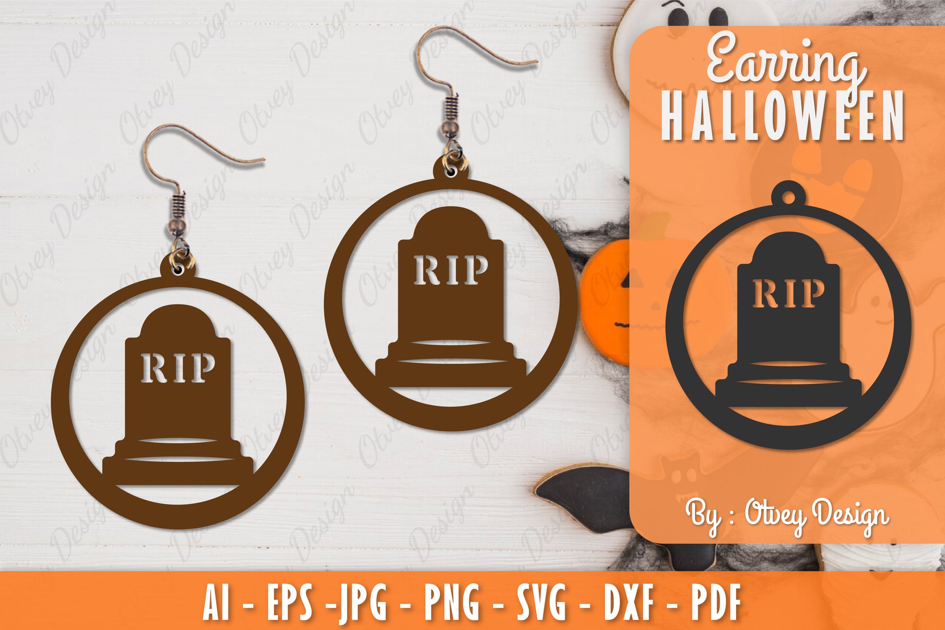 Earring Halloween Lasercut SVG Bundle 182 - CraftNest - Digital Crafting and Art