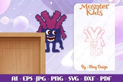 Monster Kids Corner Door Lasercut SVG Bundle 16 - CraftNest - Digital Crafting and Art