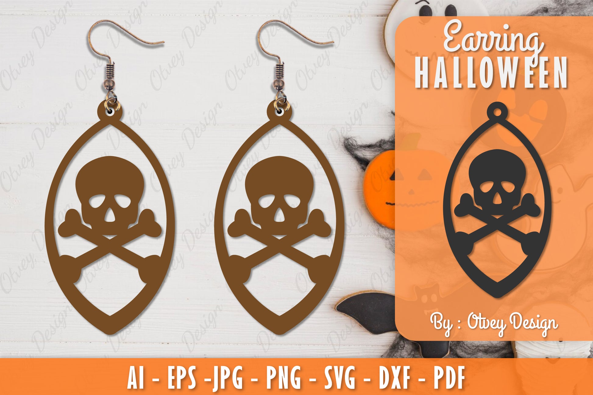 Earring Halloween Lasercut SVG Bundle 154 - CraftNest - Digital Crafting and Art