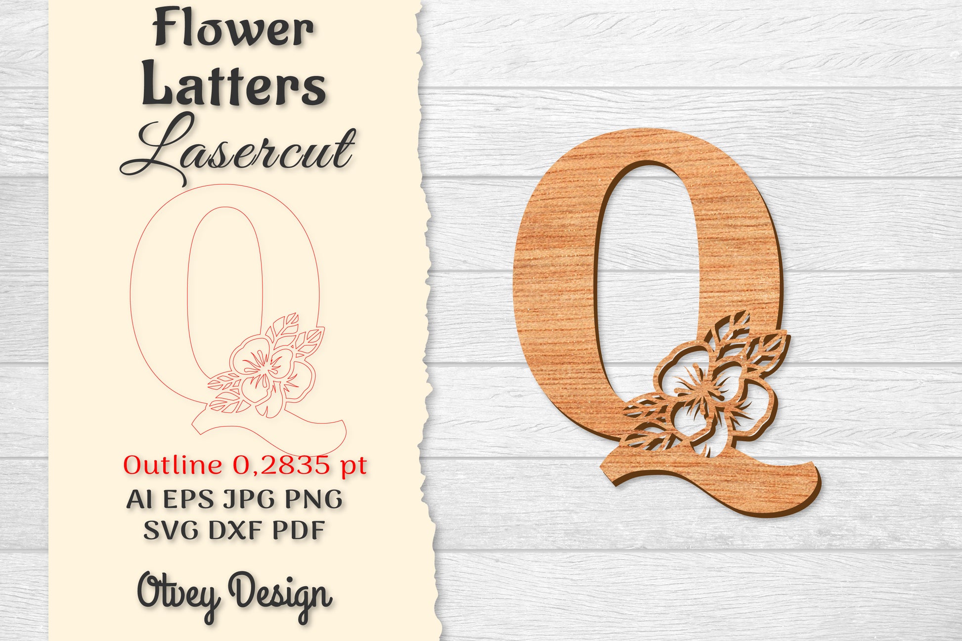 Flower Letters Laser Cut File SVG Bundle 89 - CraftNest - Digital Crafting and Art