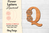 Flower Letters Laser Cut SVG Bundle