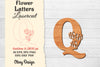 Flower Letters Laser Cut File SVG Bundle