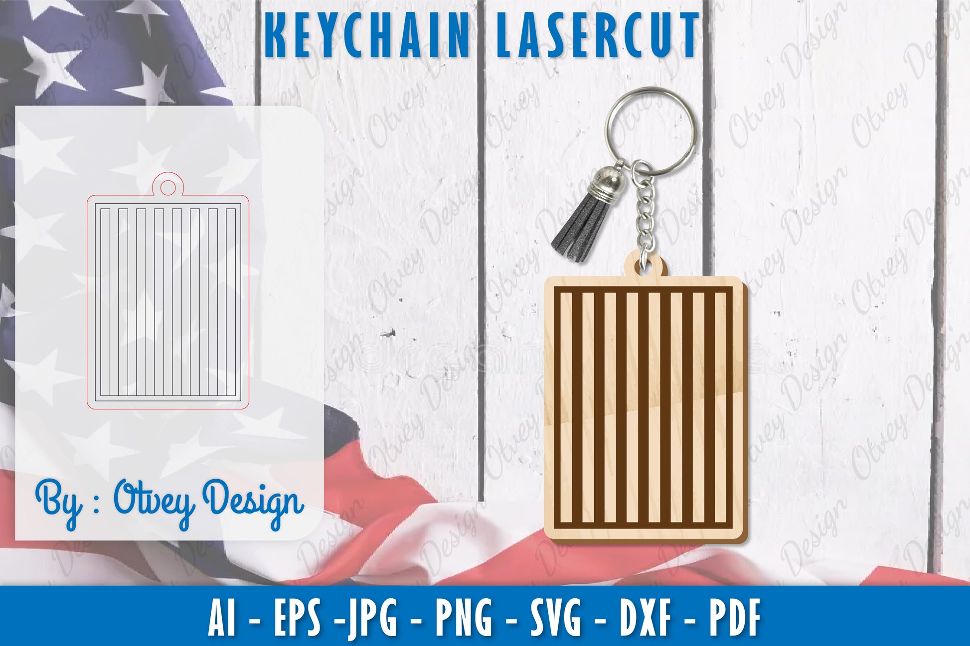 4th of July Keychain SVG Bundle 6 - CraftNest - Digital Crafting and Art