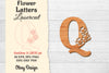 Flower Letters Laser Cut File SVG Bundle