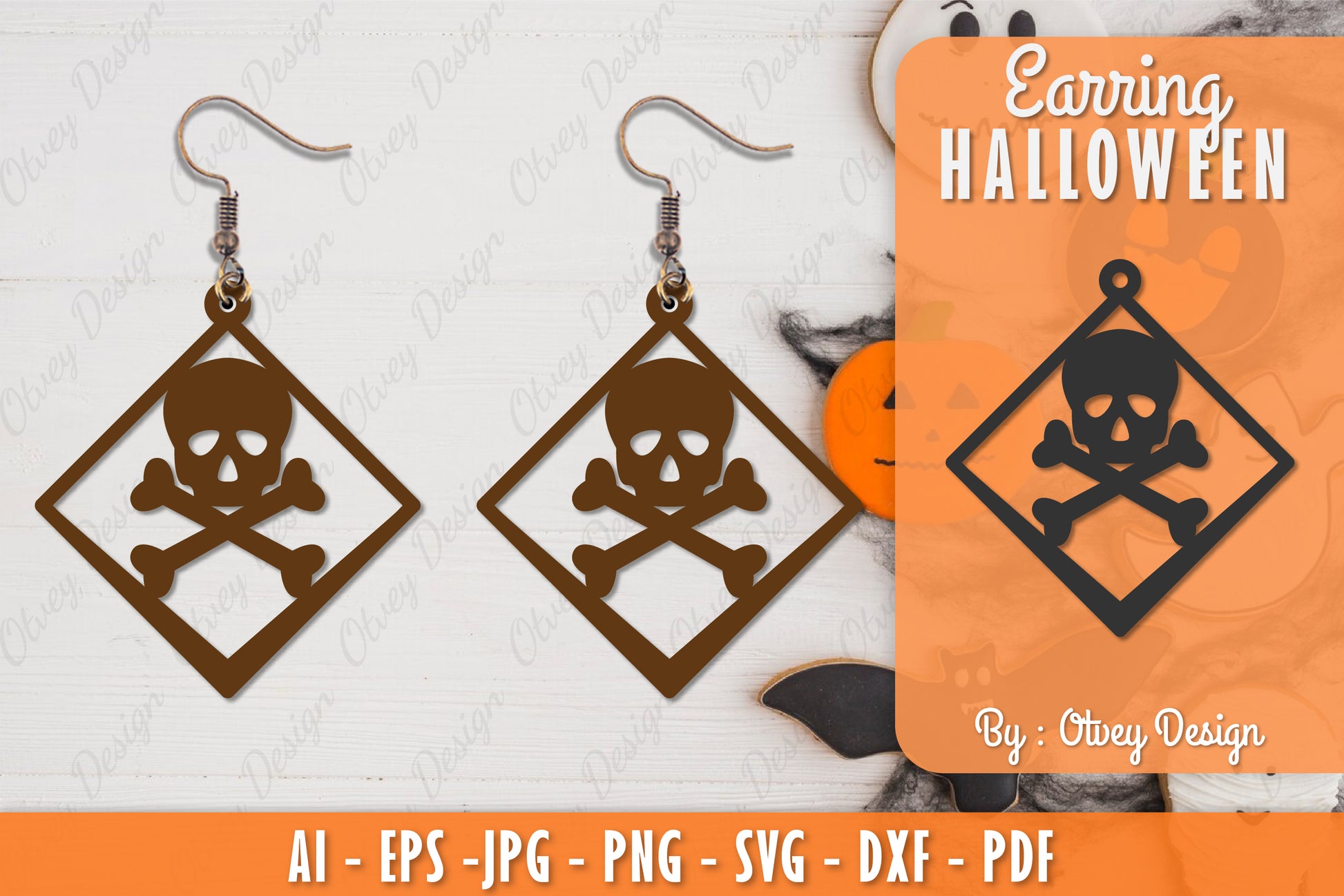 Earring Halloween Lasercut SVG Bundle 211 - CraftNest - Digital Crafting and Art