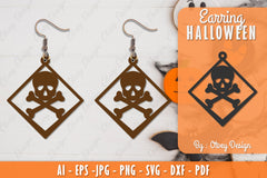 Earring Halloween Lasercut SVG Bundle 211 - CraftNest - Digital Crafting and Art