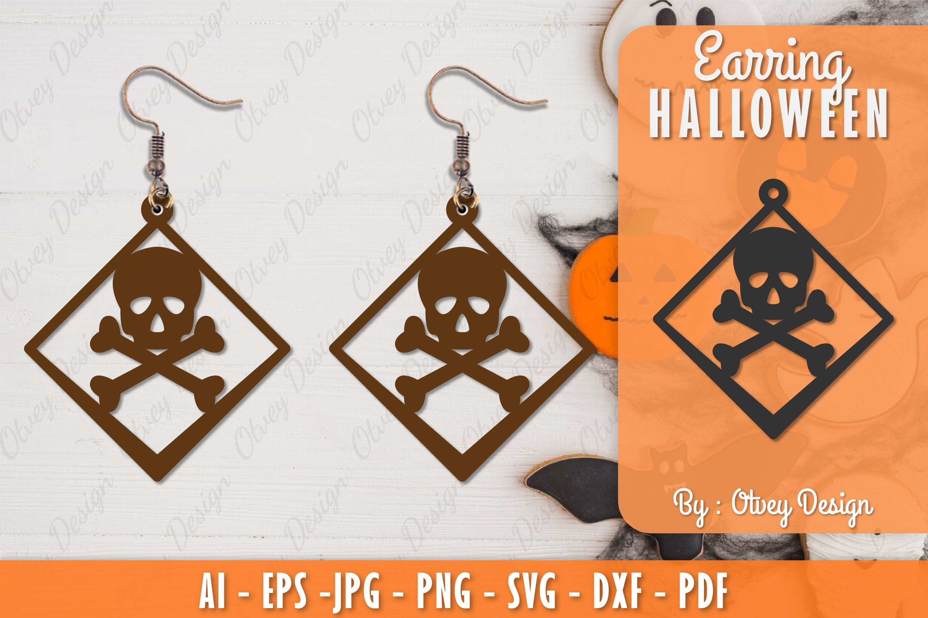 Earring Halloween Lasercut SVG Bundle 211 - CraftNest - Digital Crafting and Art