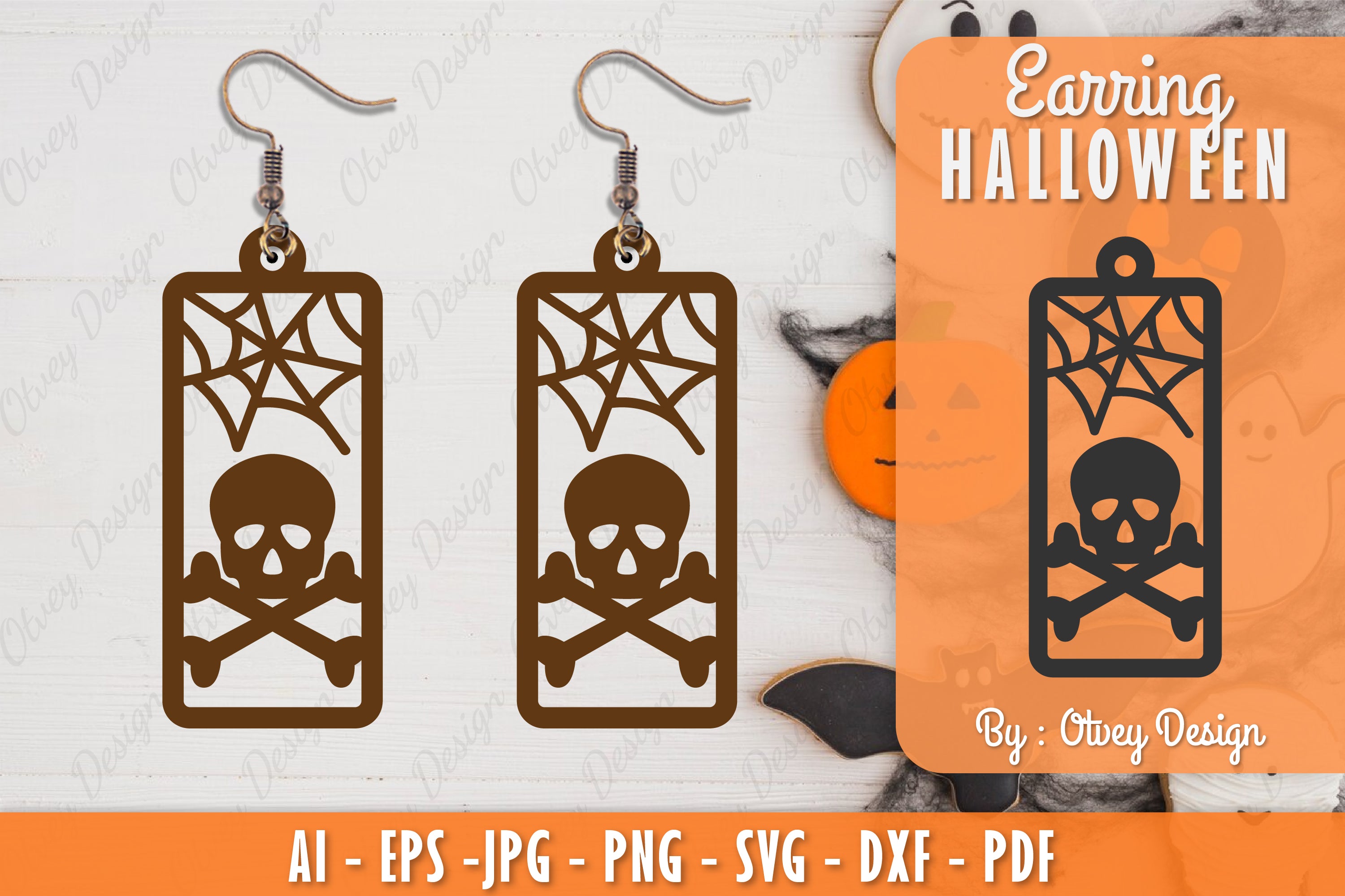 Earring Halloween Lasercut SVG Bundle 39 - CraftNest - Digital Crafting and Art