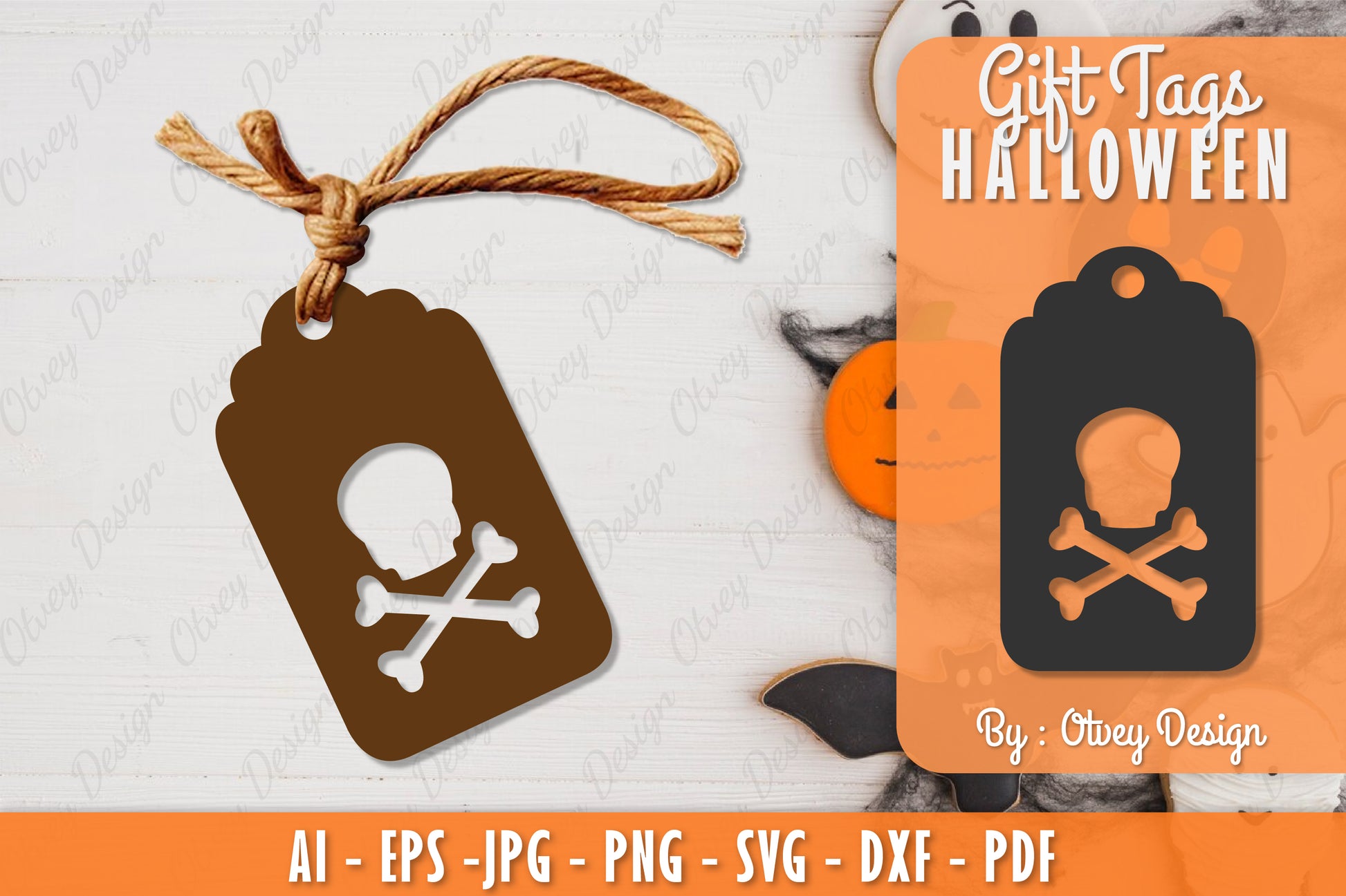 Halloween Gift Tags SVG Bundle 9 - CraftNest - Digital Crafting and Art