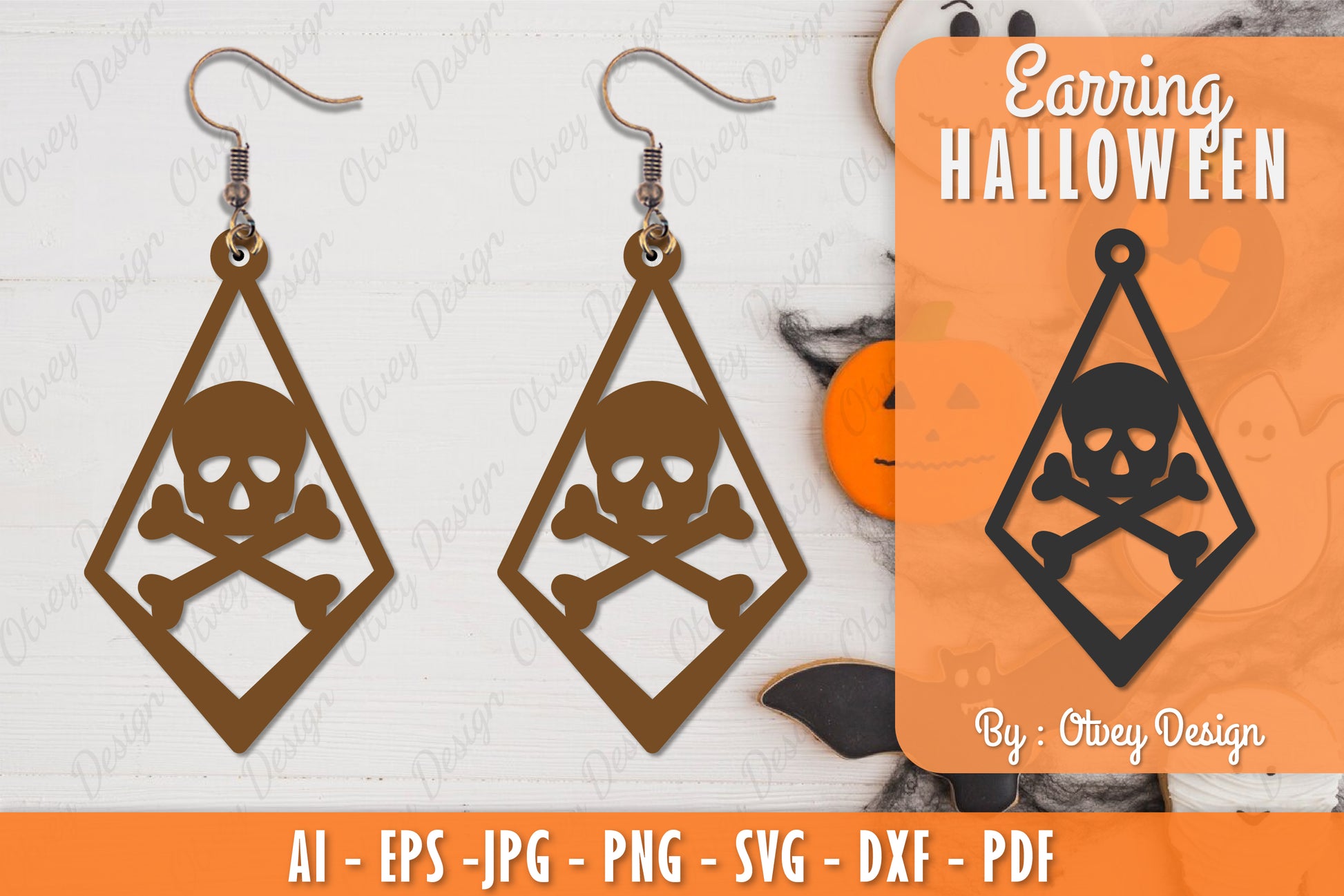 Earring Halloween Lasercut SVG Bundle 125 - CraftNest - Digital Crafting and Art