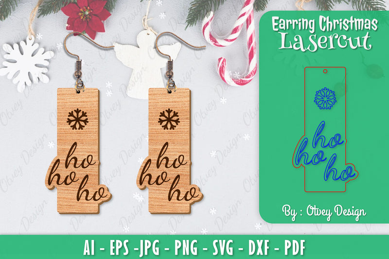 Christmas Earrings SVG Bundle 116 - CraftNest - Digital Crafting and Art