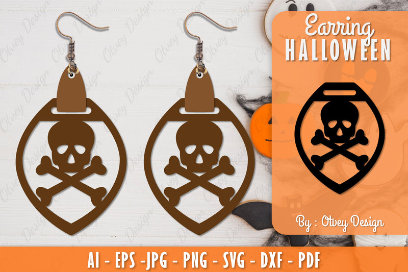Earring Halloween Lasercut SVG Bundle 270 - CraftNest - Digital Crafting and Art