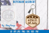 Patriotic Keychain SVG Bundle
