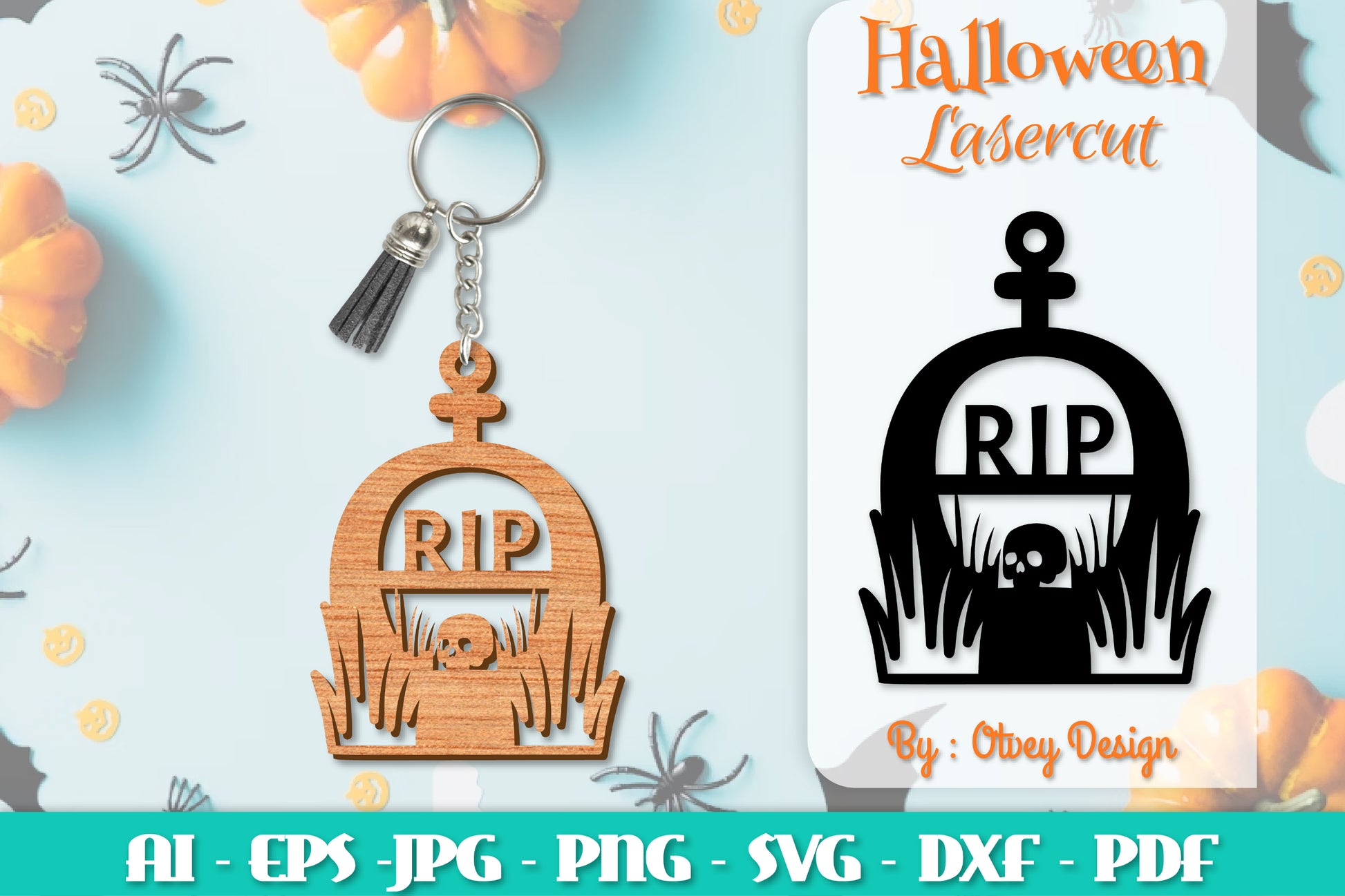 Keychain Halloween Lasercut SVG Bundle 241 - CraftNest - Digital Crafting and Art