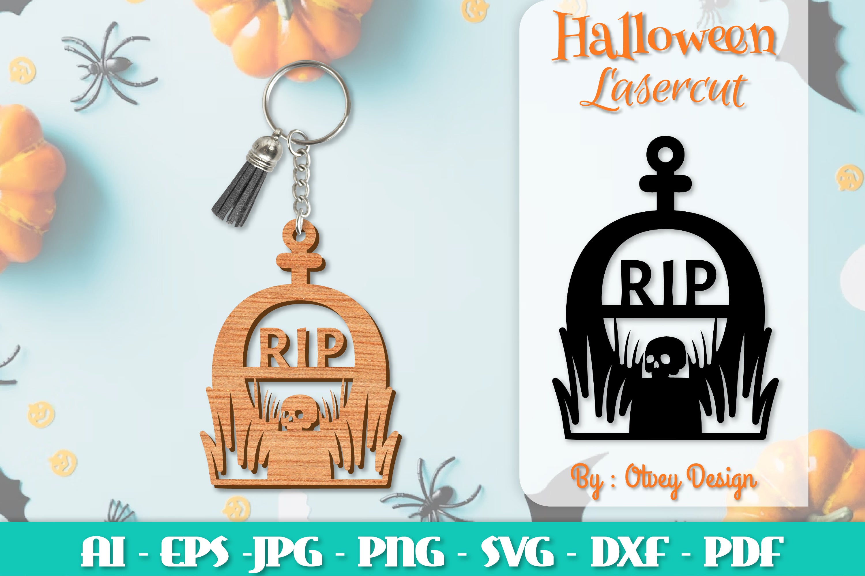 Keychain Halloween Lasercut SVG Bundle 241 - CraftNest - Digital Crafting and Art