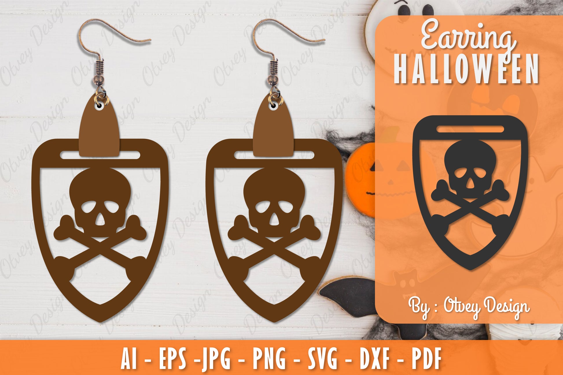 Earring Halloween Lasercut SVG Bundle 241 - CraftNest - Digital Crafting and Art
