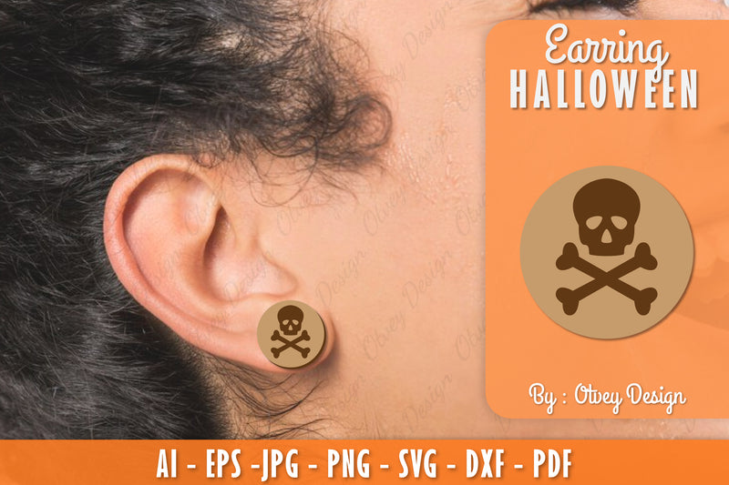 Earring Halloween Lasercut SVG Bundle 69 - CraftNest - Digital Crafting and Art