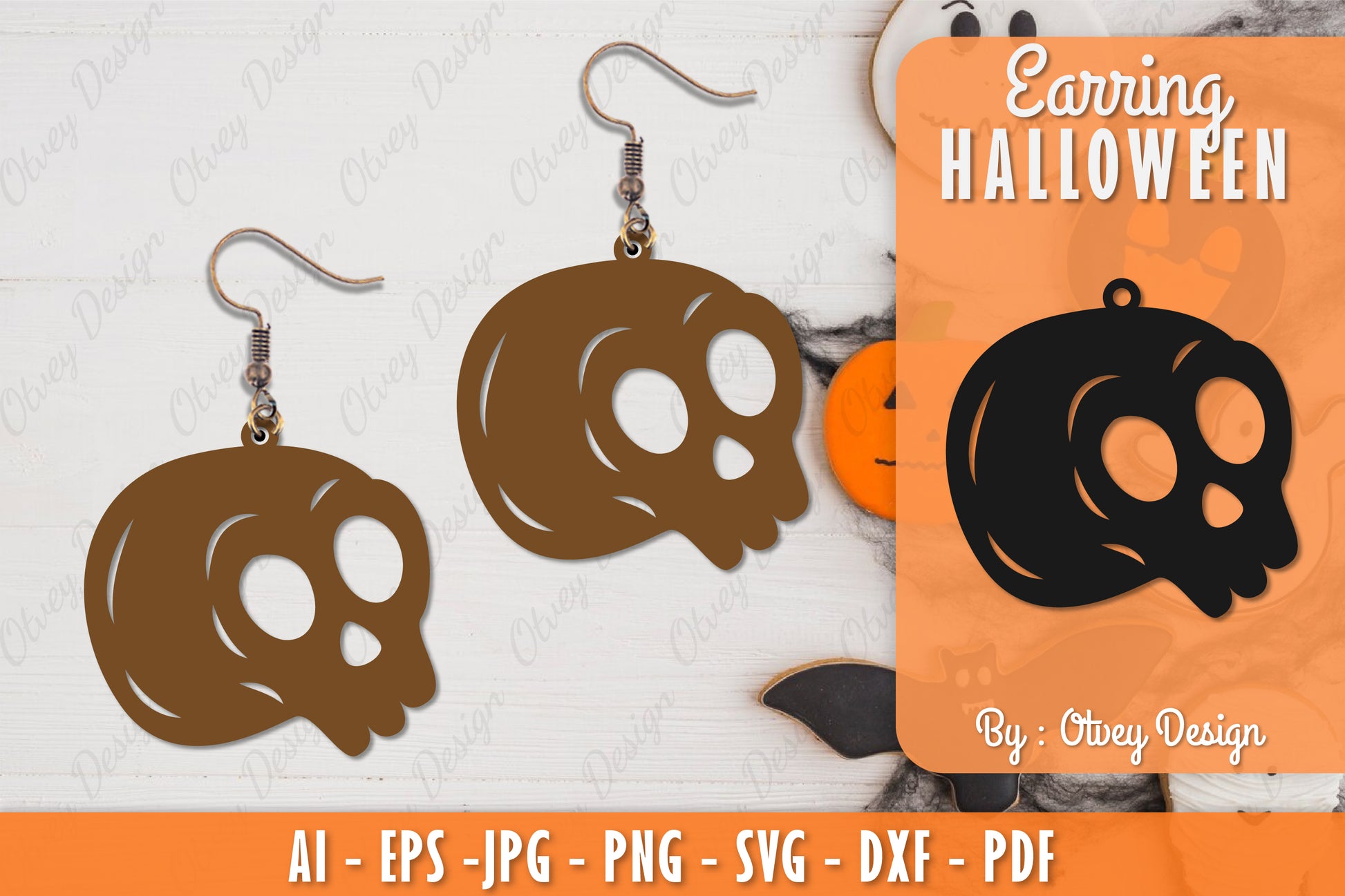 Earring Halloween Lasercut SVG Bundle 10 - CraftNest - Digital Crafting and Art