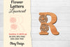 Flower Letters Laser Cut SVG Bundle