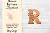 Flower Letters Laser Cut File SVG Bundle