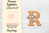 Flower Letters Laser Cut File SVG Bundle