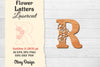 Flower Letters Laser Cut SVG Bundle