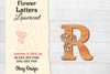 Flower Letters Laser Cut SVG Bundle