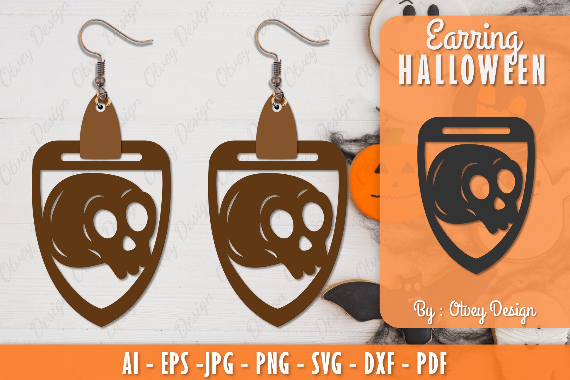 Earring Halloween Lasercut SVG Bundle 242 - CraftNest - Digital Crafting and Art