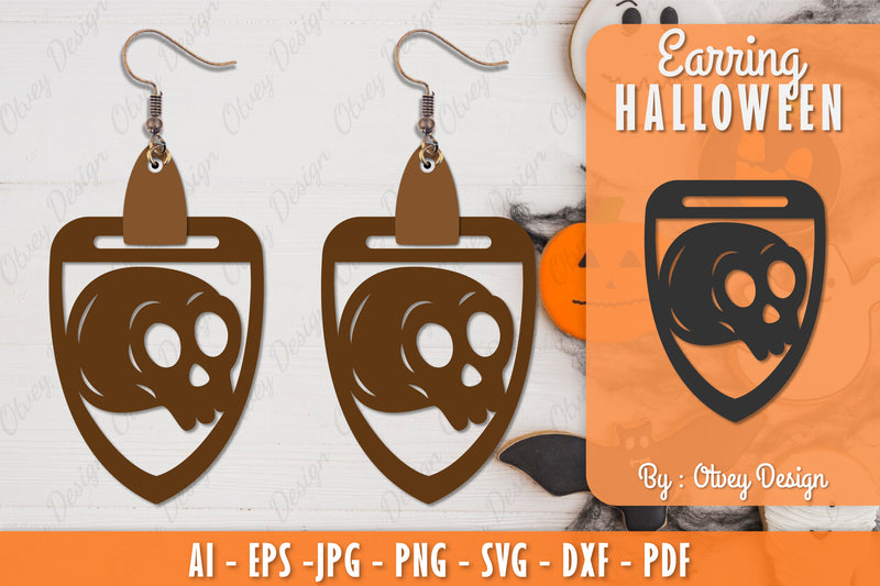 Earring Halloween Lasercut SVG Bundle 242 - CraftNest - Digital Crafting and Art