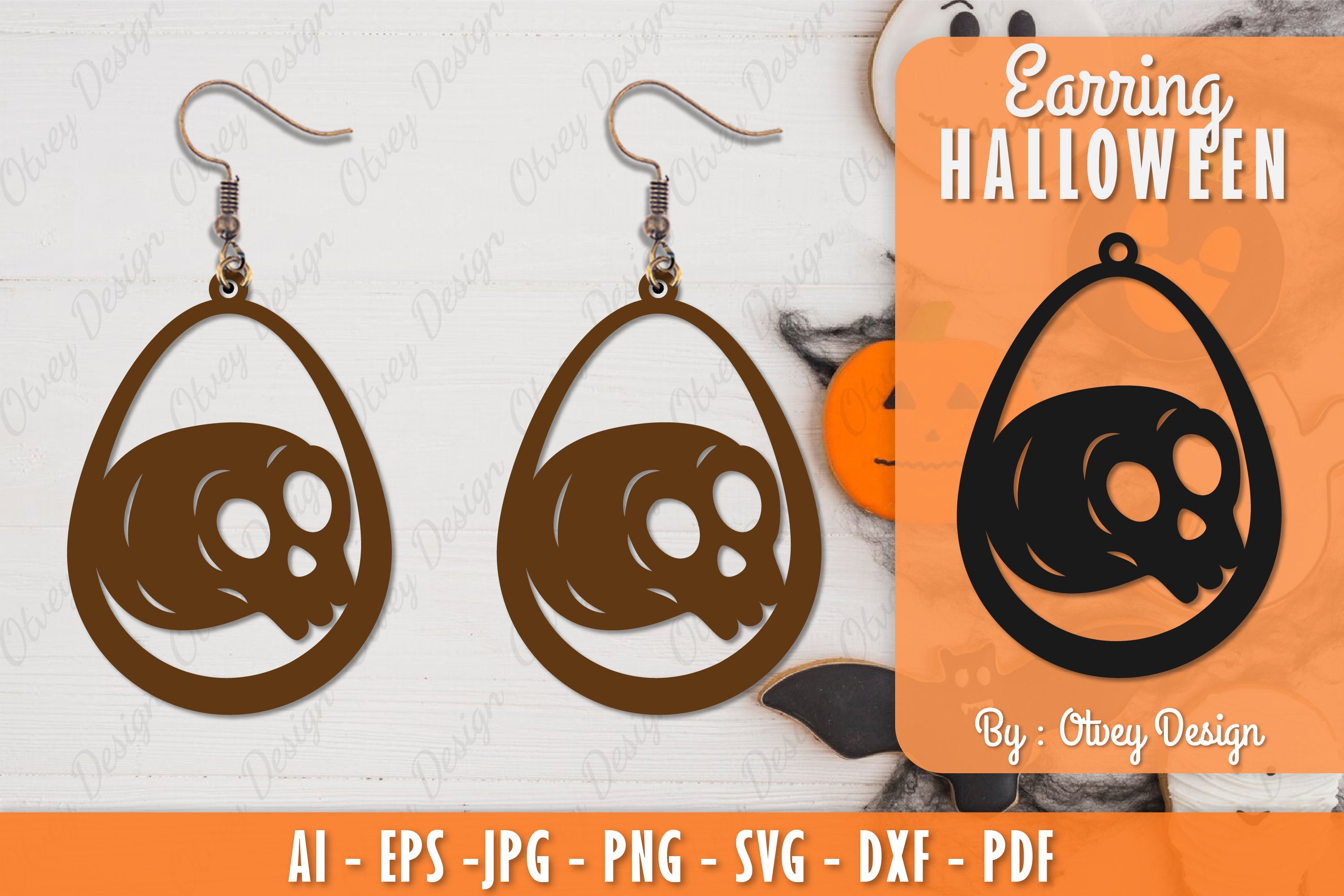 Earring Halloween Lasercut SVG Bundle 97 - CraftNest - Digital Crafting and Art